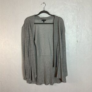 Eileen Fisher grey linen blend cardigan